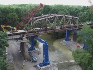 Replacing the Elvira Railroad Bridge Span with a Jack-up System
