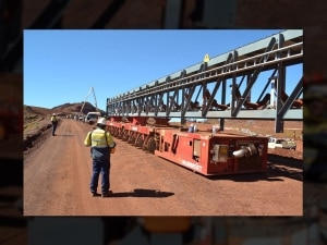 Lifting and Lowering Massive Conveyor Sections