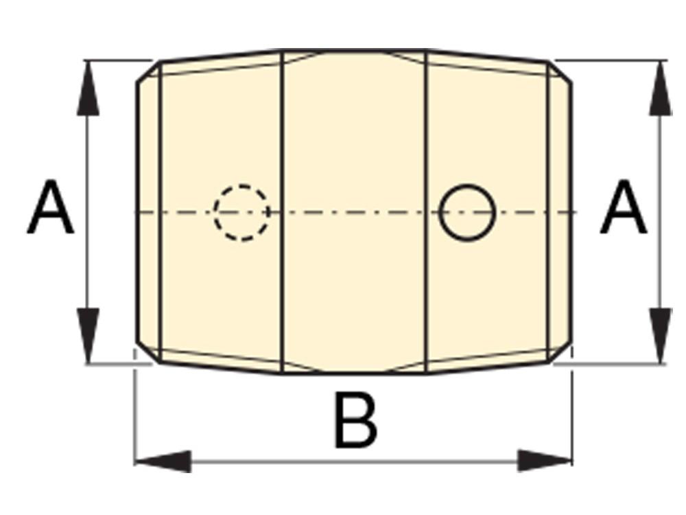 Dimension diagram for A545