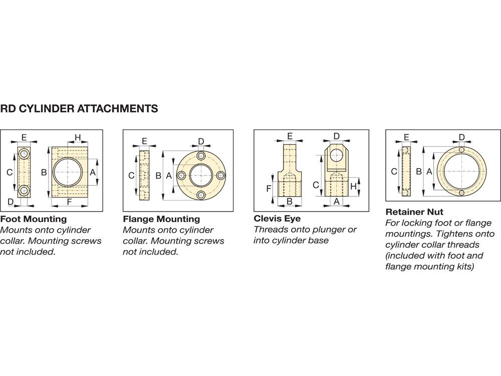 Dimension diagram for AD143