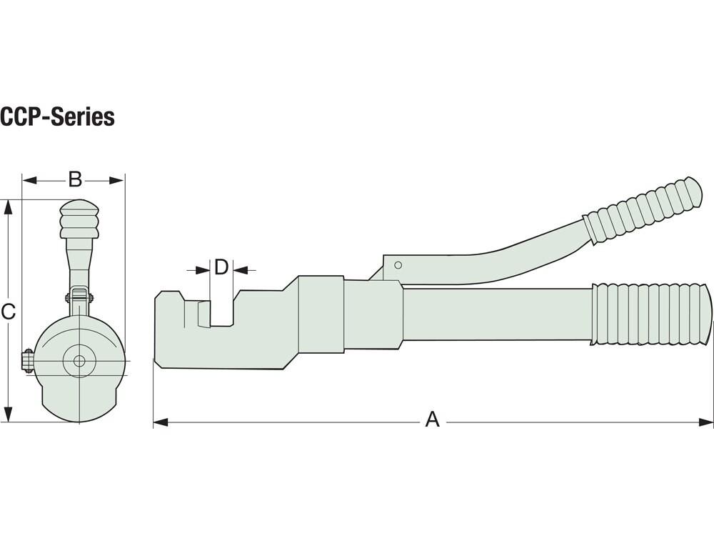 Dimension diagram for CCP0075