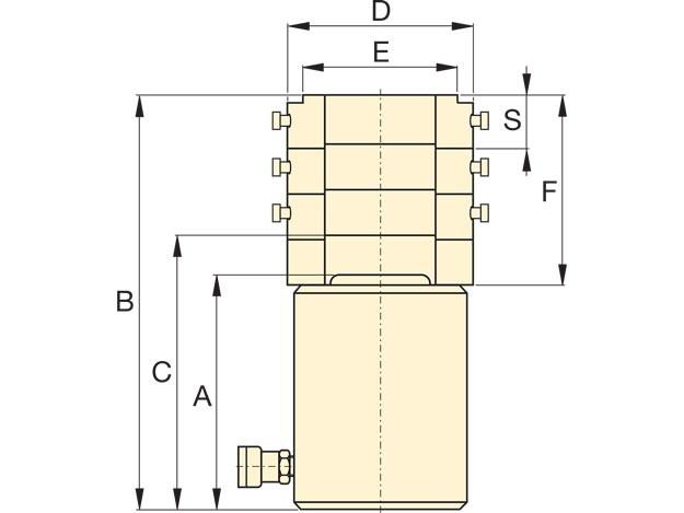 Dimension diagram for CR100S