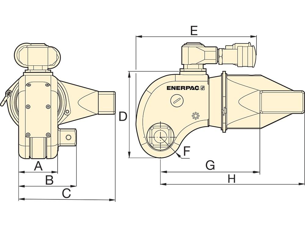 Dimension diagram for DSX11000