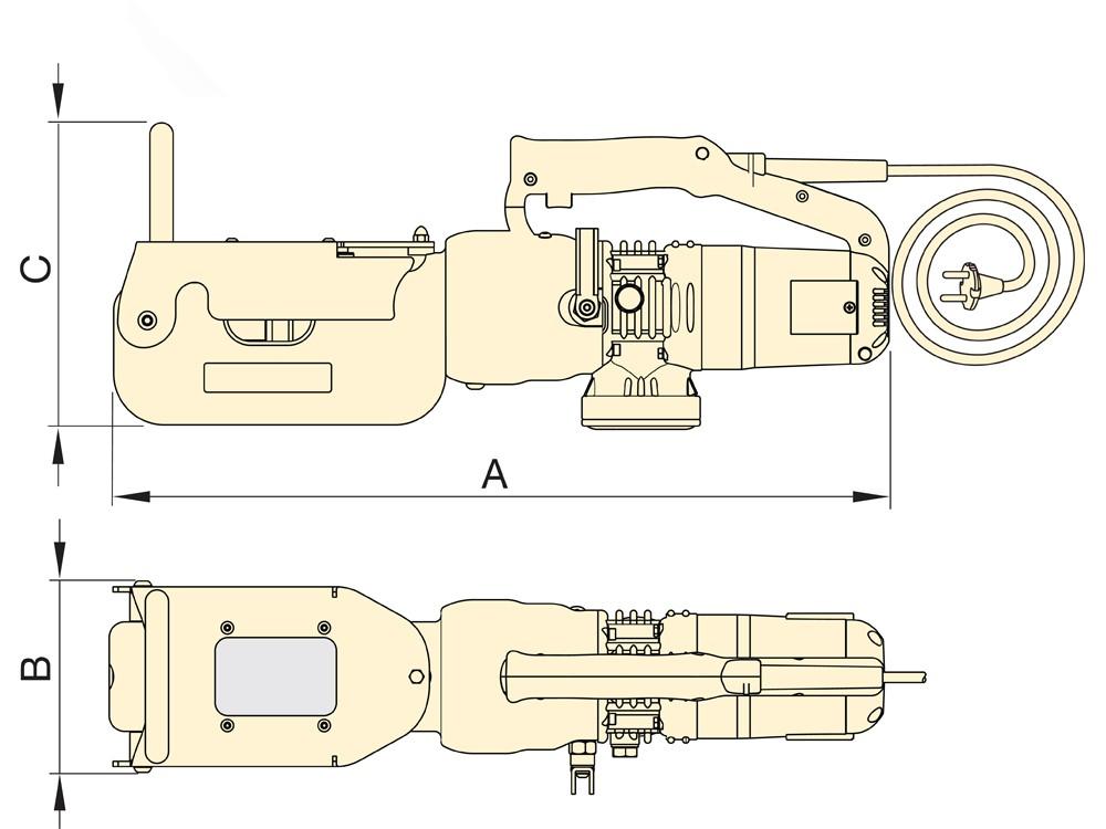 Dimension diagram for ECCE26E