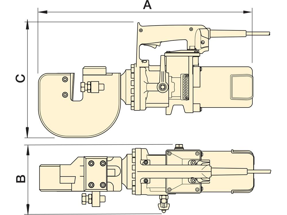 Dimension diagram for EFBE7015B