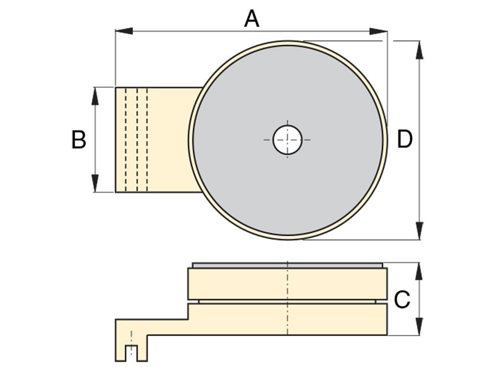 Dimension diagram for ES60