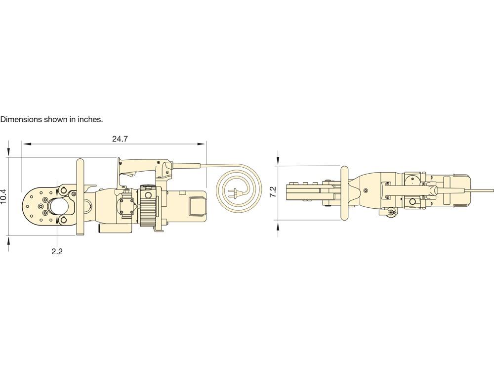 Imperial dimension diagram for EWCE55B