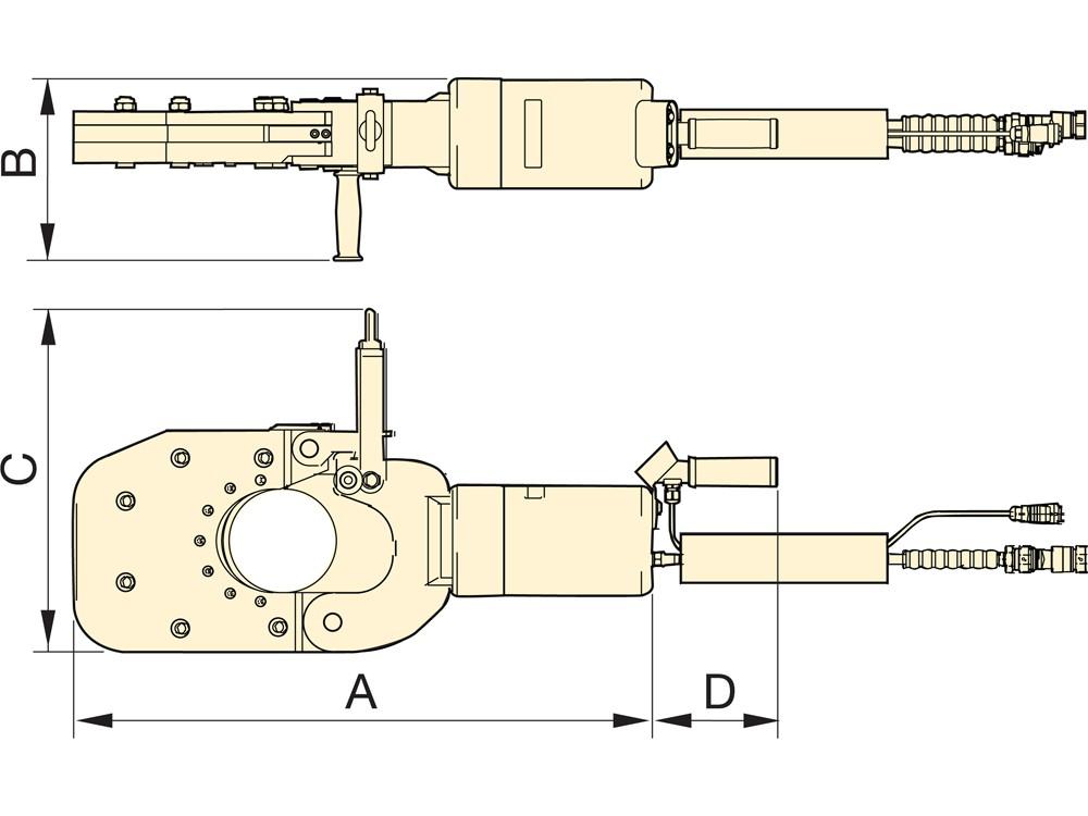 Dimension diagram for EWCH140