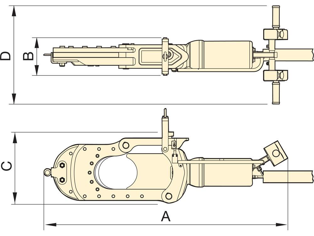 Dimension diagram for EWCH180