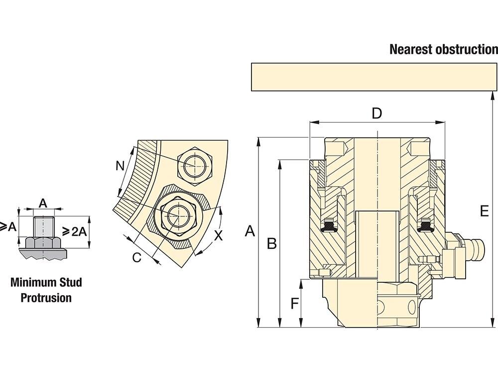 Dimension diagram for 02025