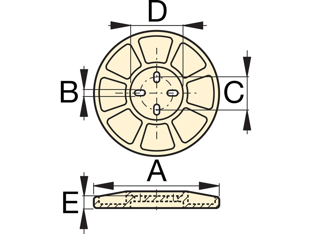 Dimension diagram for JBI50