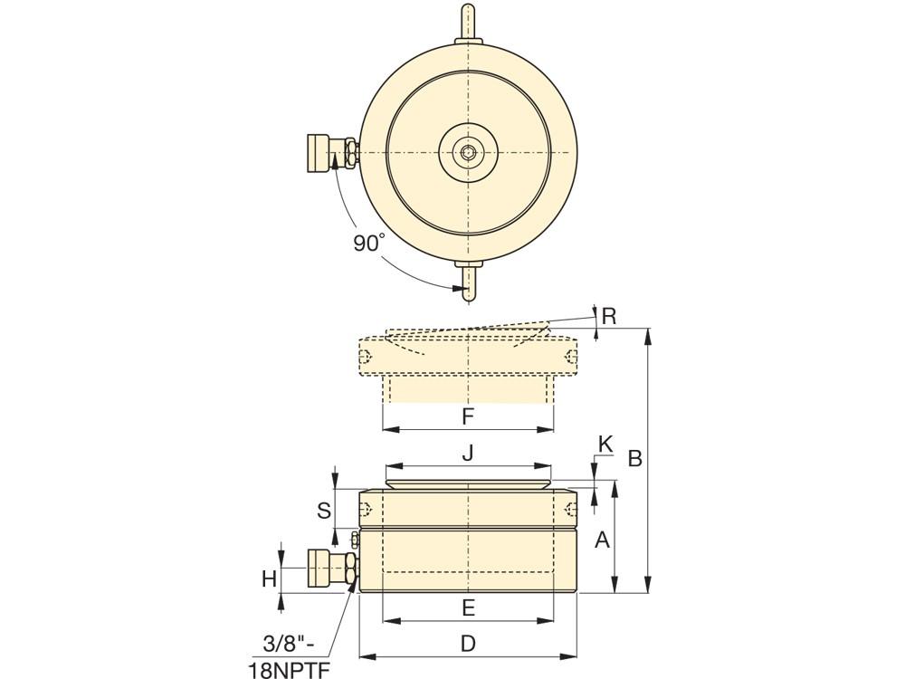 Dimension diagram for LPL5002