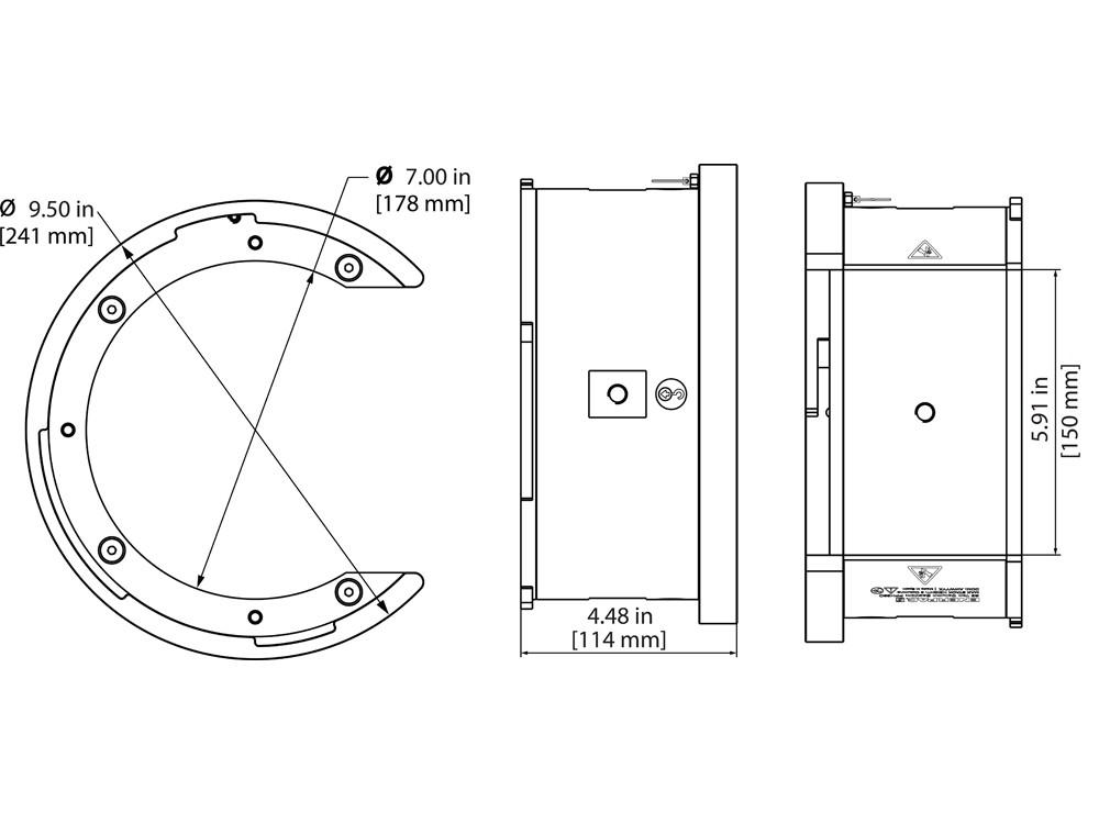Dimension diagram for PPH66C