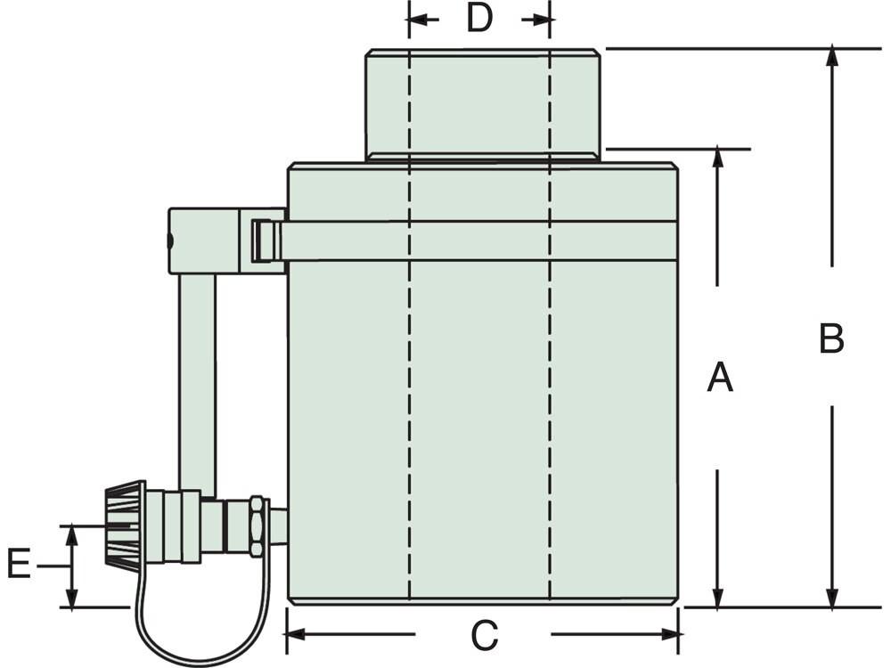 Dimension diagram for RAC603