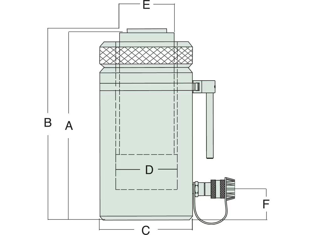 Dimension diagram for RAL1506