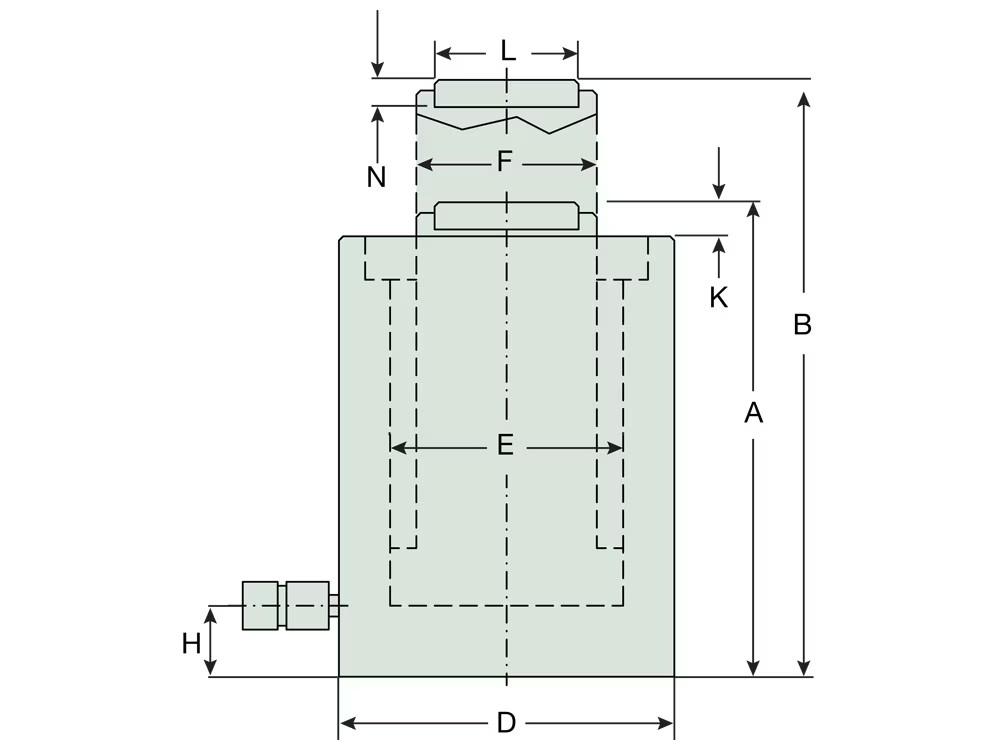 Dimension diagram for RCG10012
