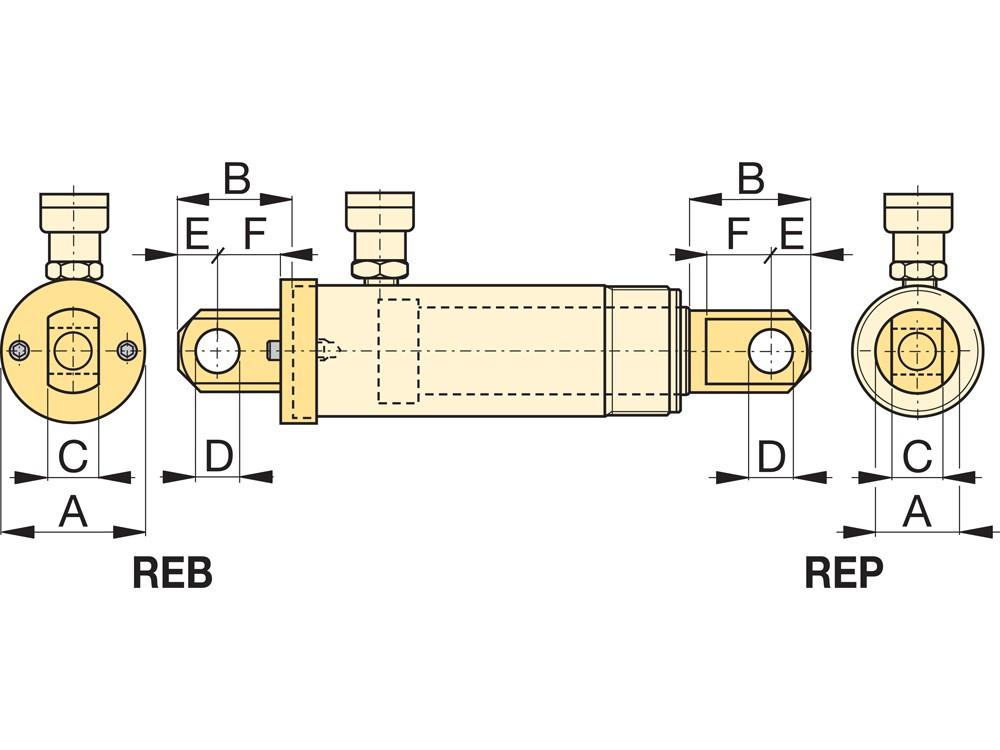 Dimension diagram for REB5