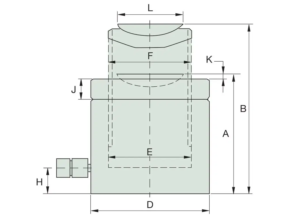 Dimension diagram for LL500