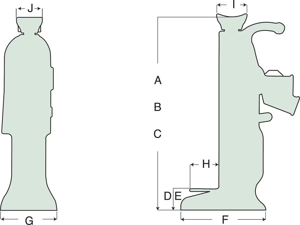 Dimension diagram for RJ24A