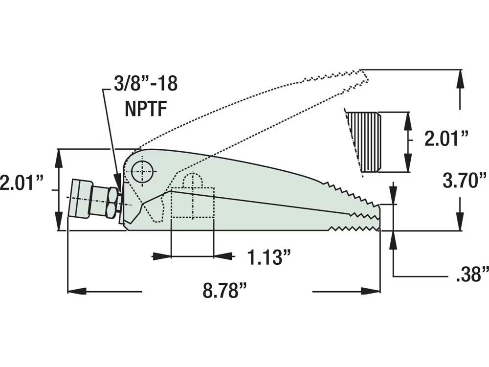 Imperial dimension diagram for S2000A