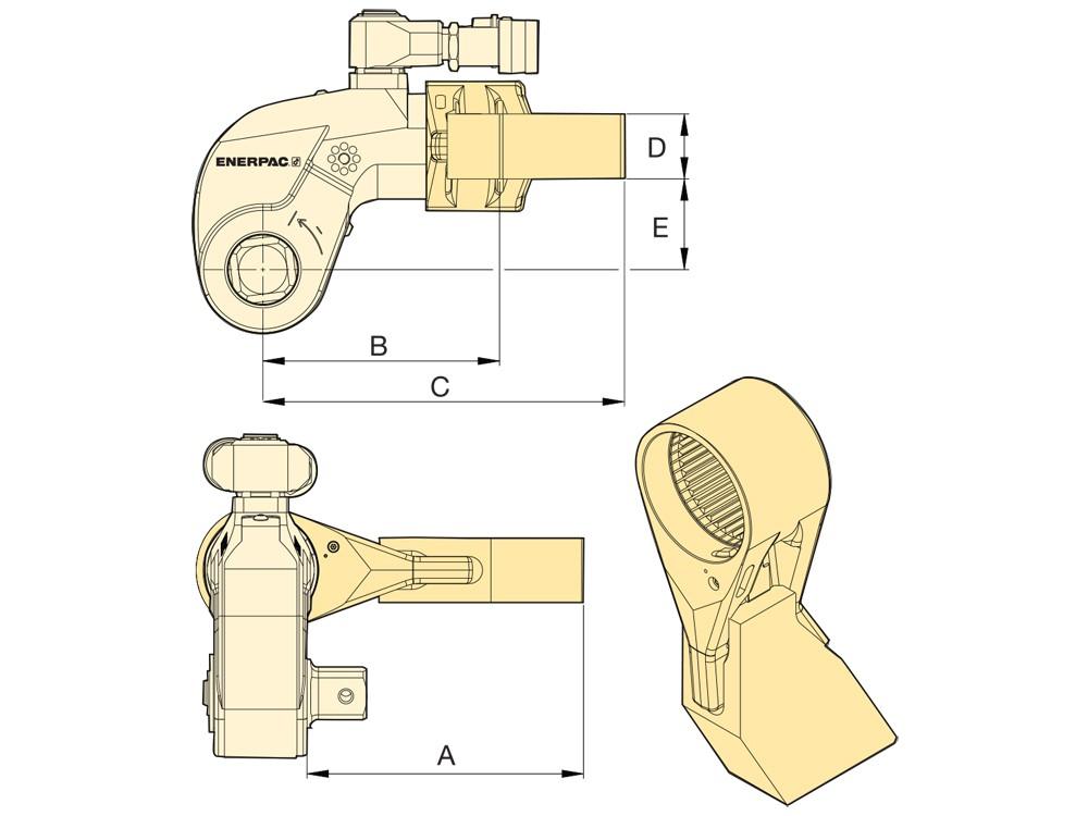 Dimension diagram for SRS301X