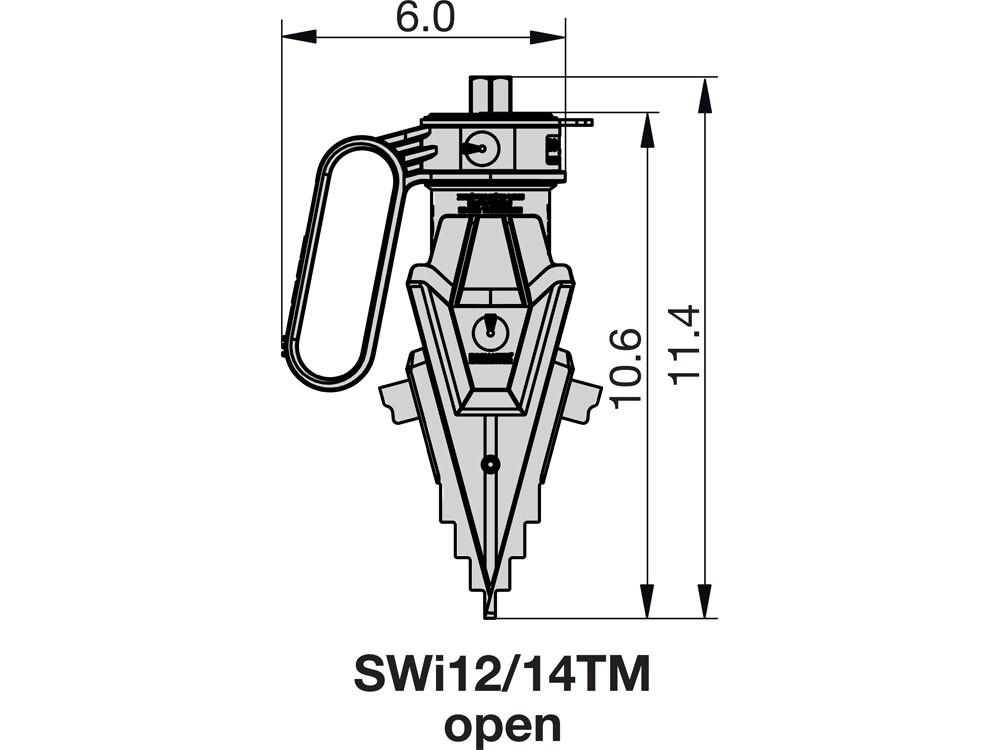 Imperial dimension diagram for SWI1214TMSTDSPB