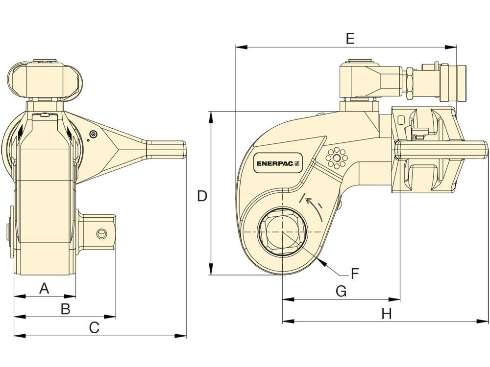 Dimension diagram for S3000X