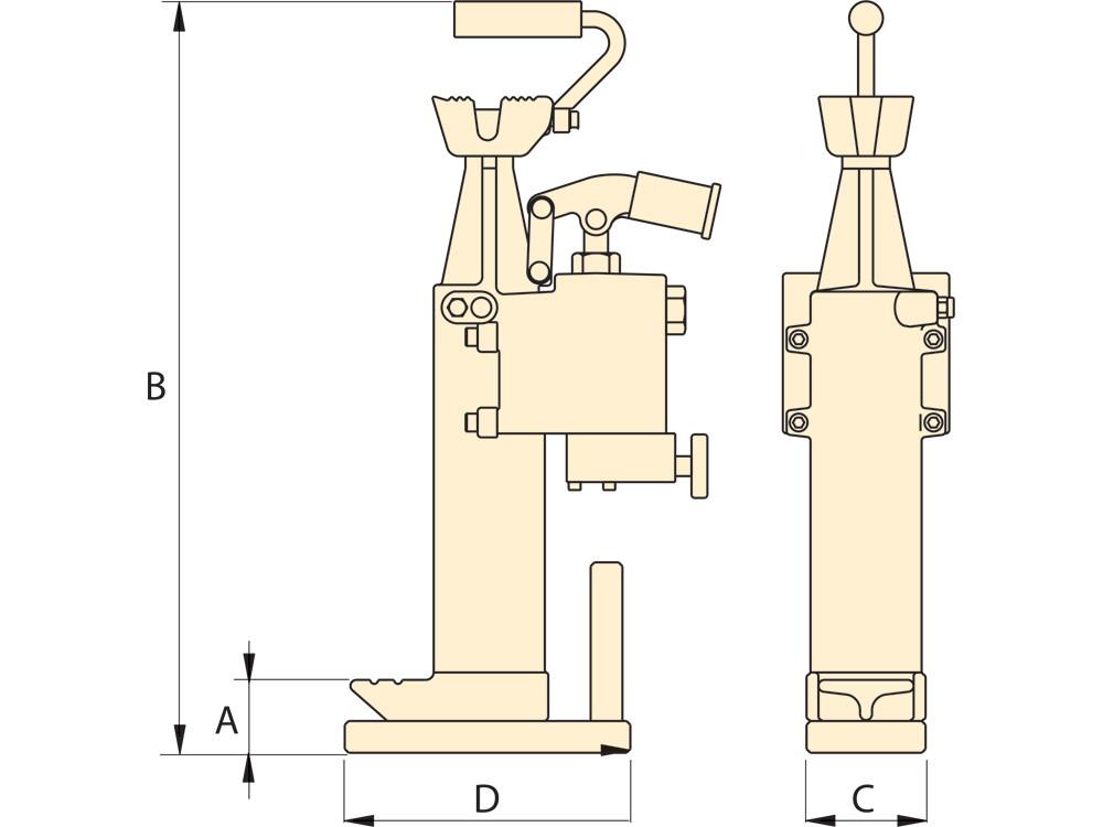 Dimension diagram for TJ109B