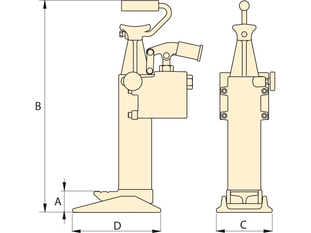 Dimension diagram for TJ109S