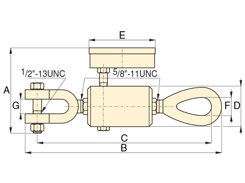 Dimension diagram for TM5