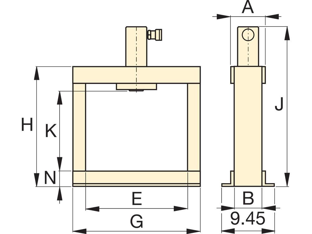 Dimension diagram for AT1