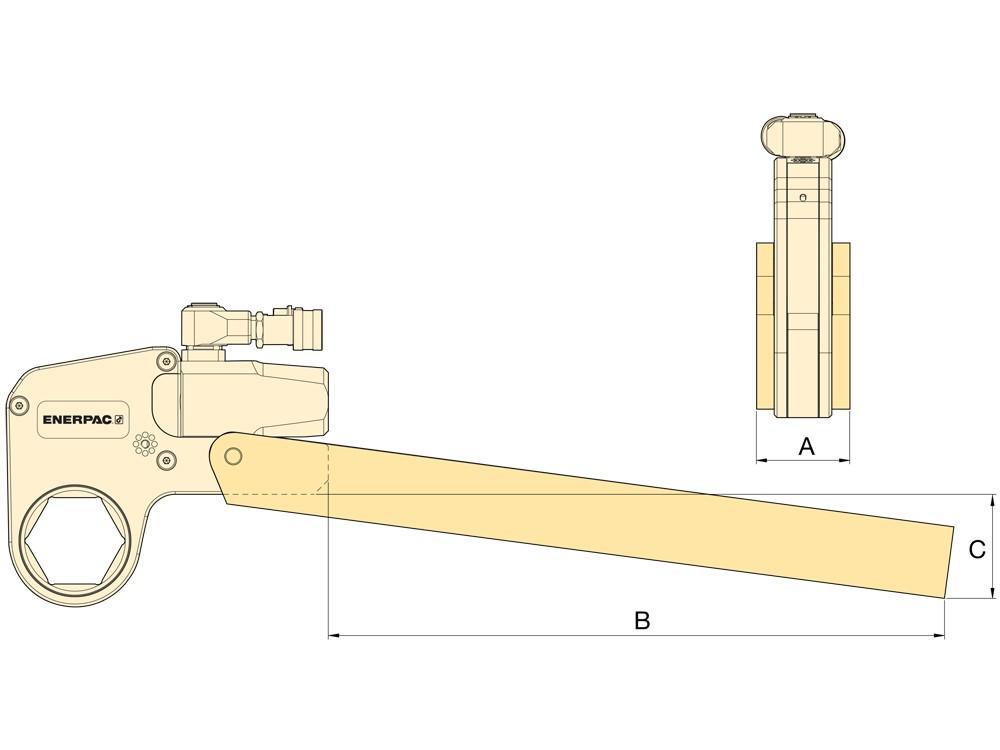 Dimension diagram for WTE220