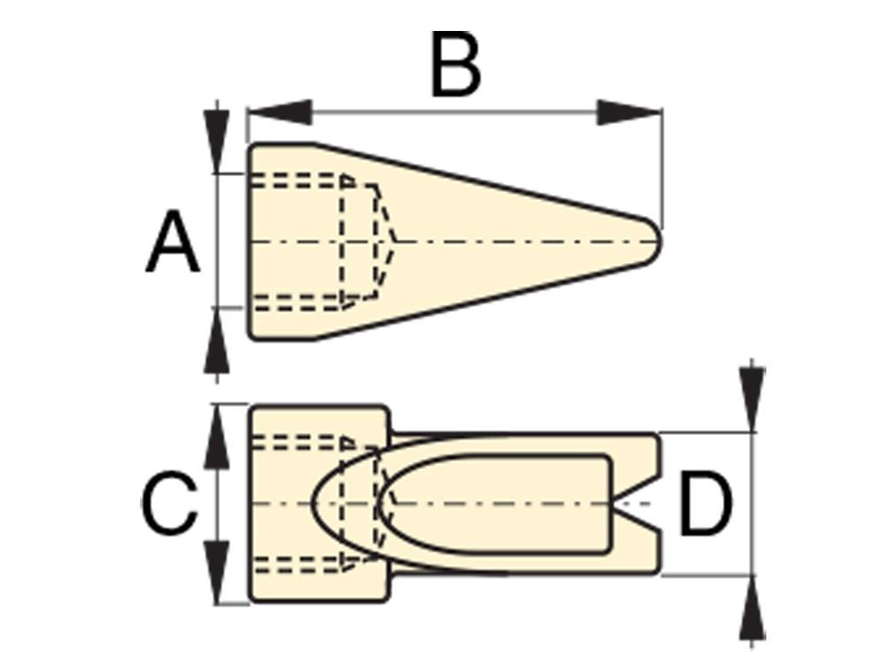 Dimension diagram for A129