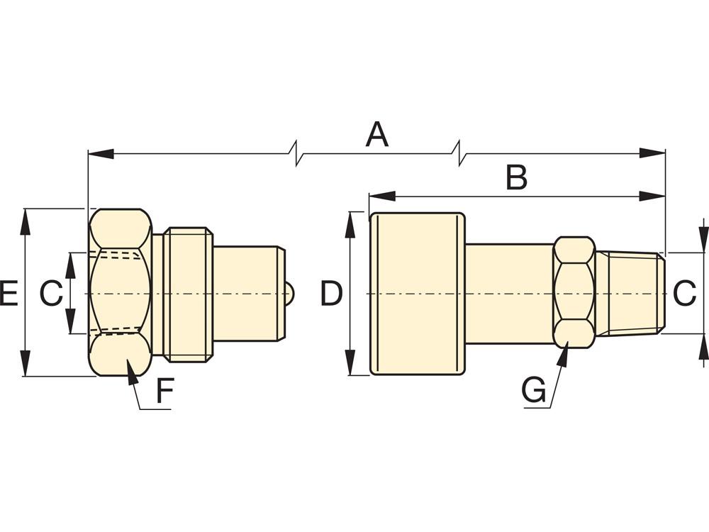 Dimension diagram for C604