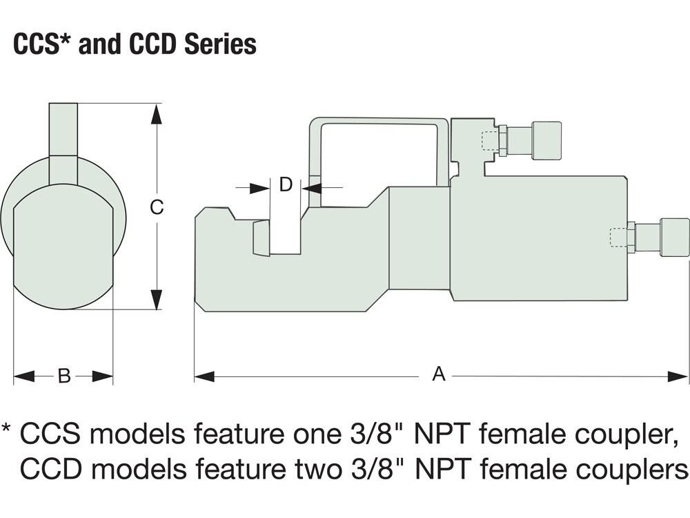 Dimension diagram for CCD0075