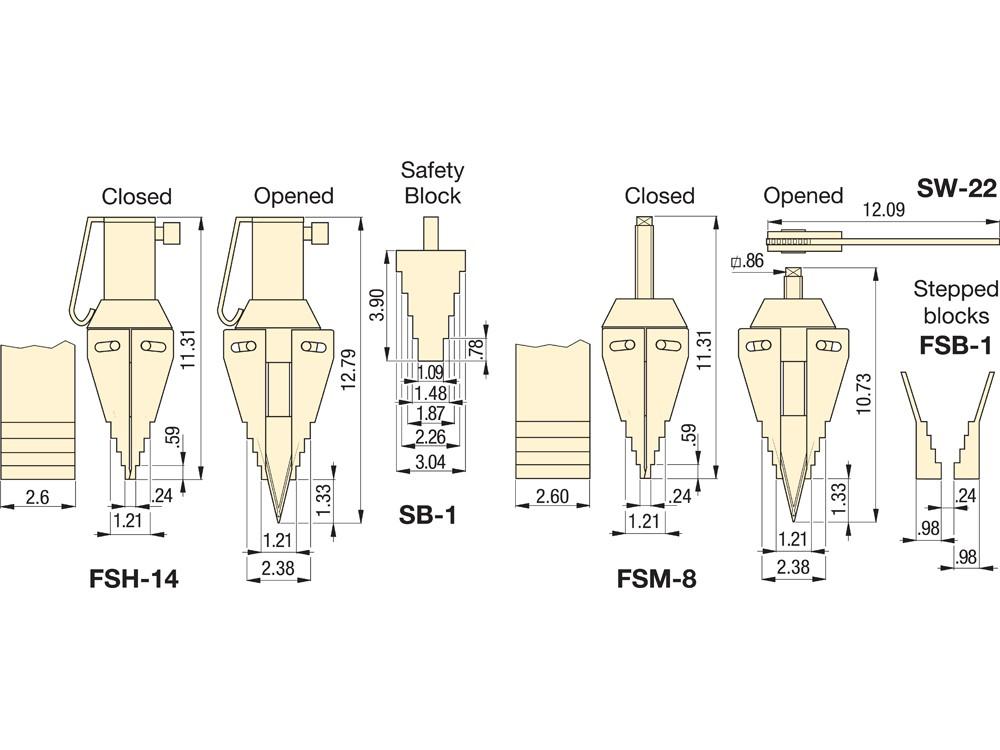Imperial dimension diagram for FSB1