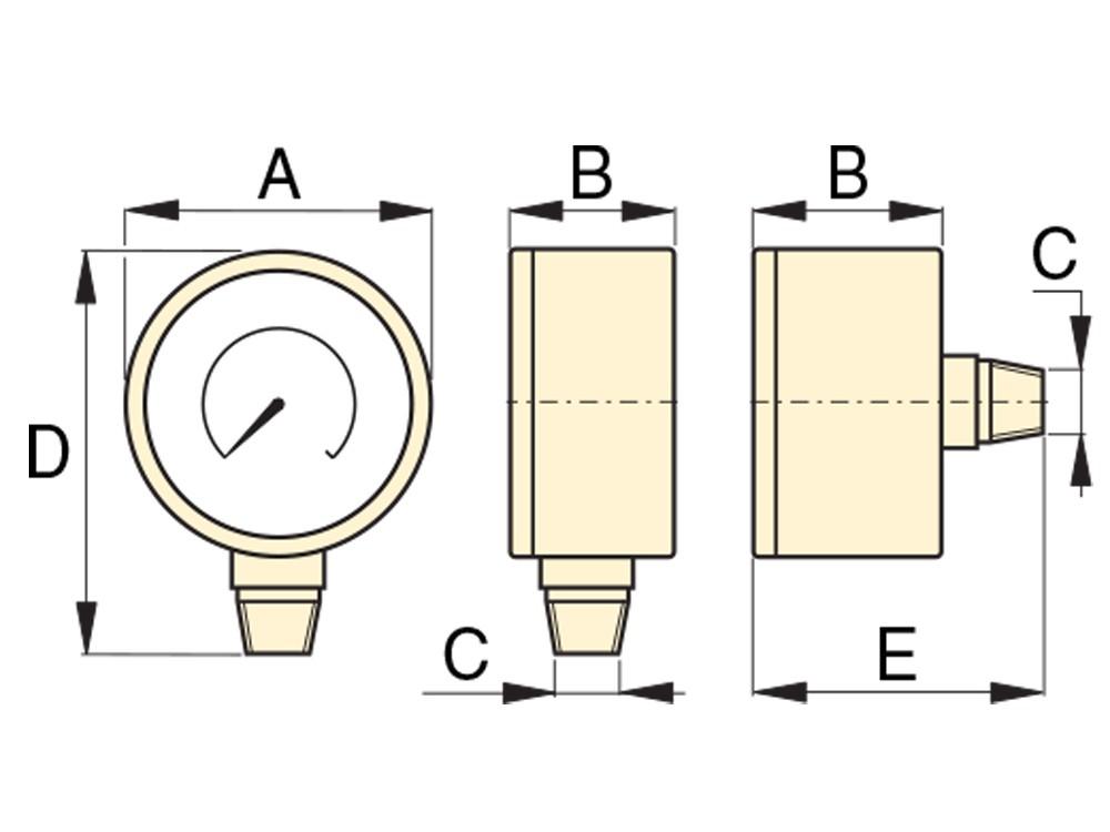 Dimension diagram for G2531R