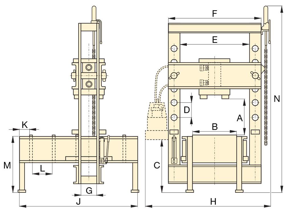 Dimension diagram for IPR10075