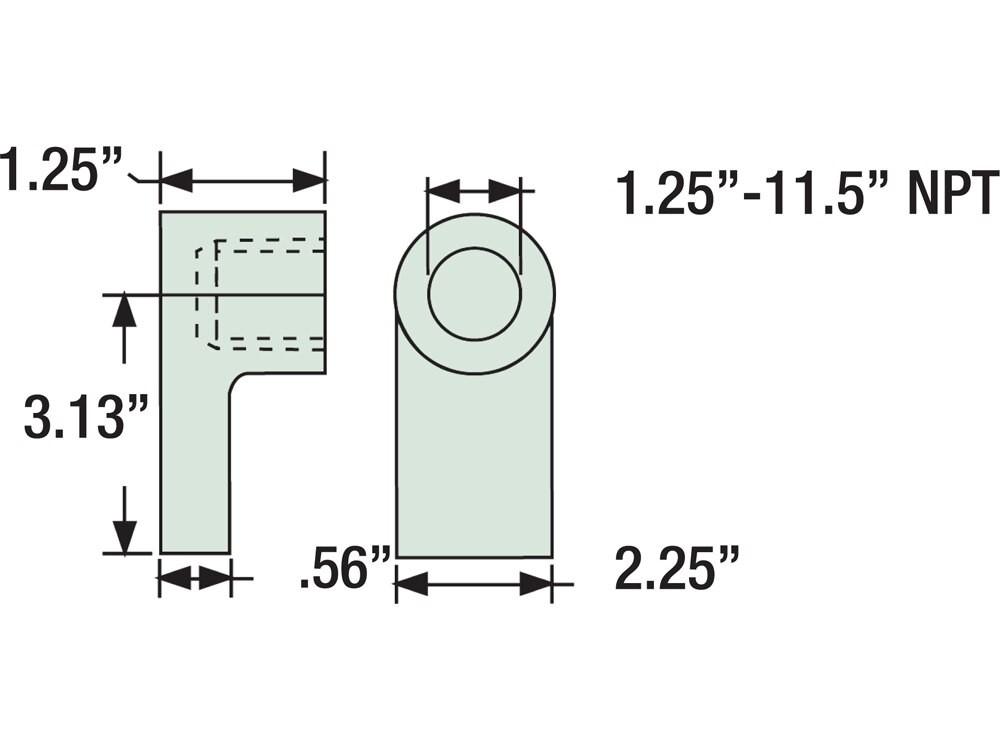 Imperial dimension diagram for MK-9