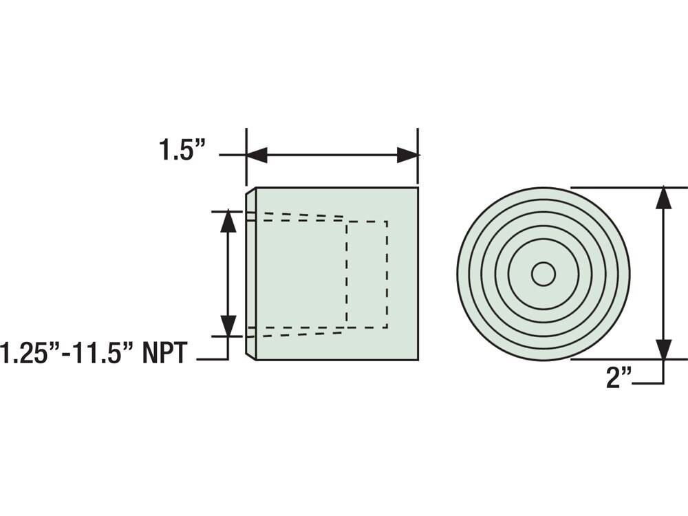 Imperial dimension diagram for MK-10