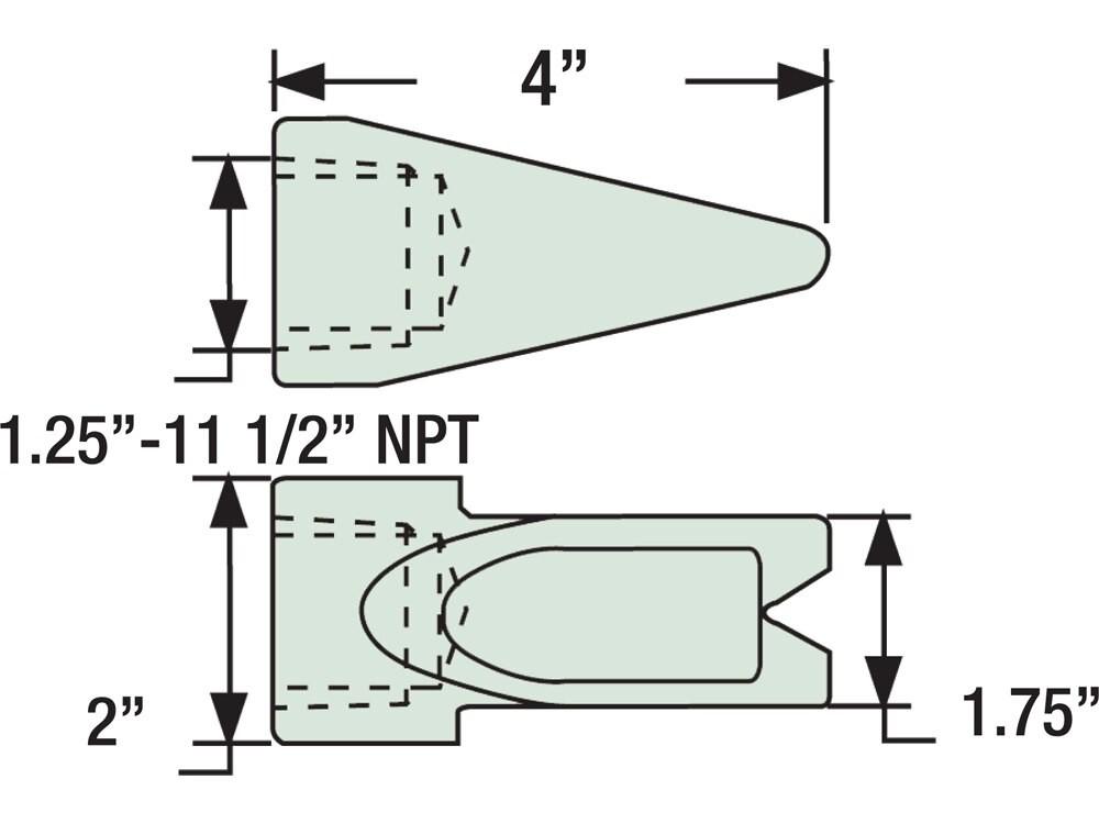 Imperial dimension diagram for MK-12