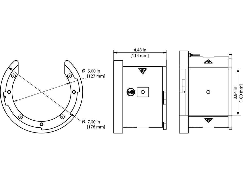 Dimension diagram for PPH40C