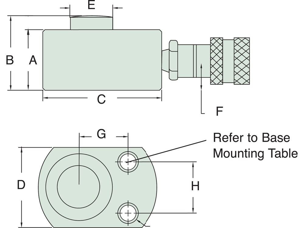 Dimension diagram for RFS150