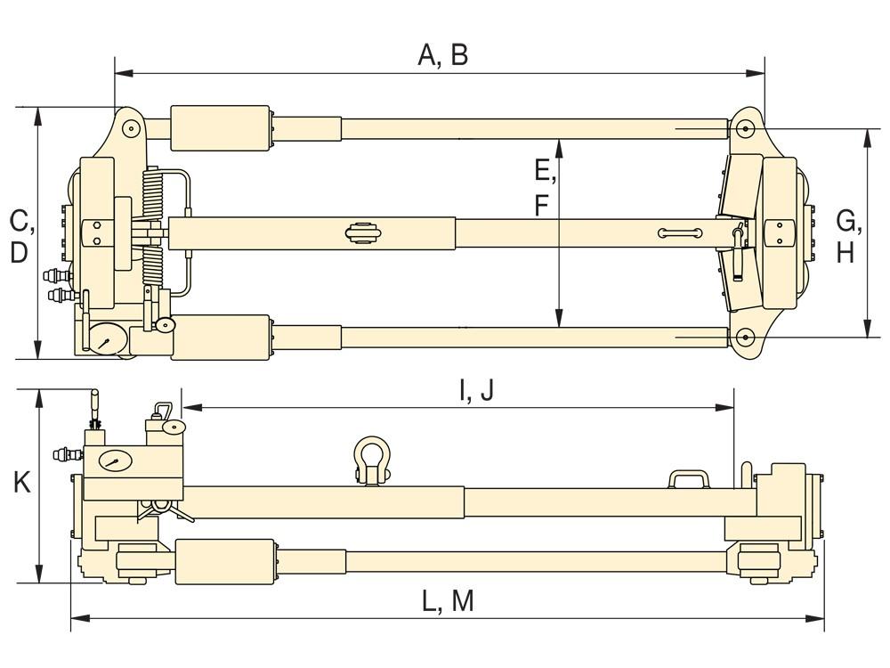 Dimension diagram for RP120BP