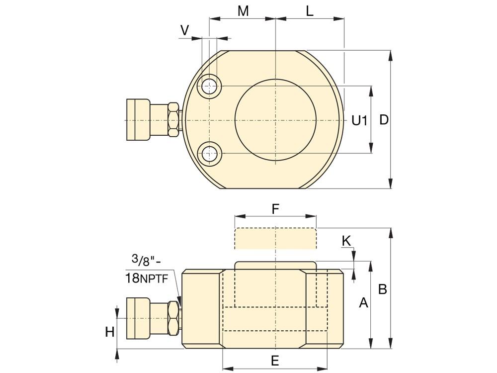 Dimension diagram for RSM1000
