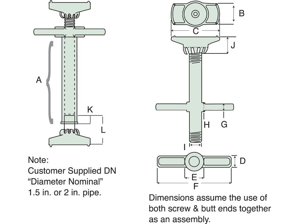 Imperial dimension diagram for BE35