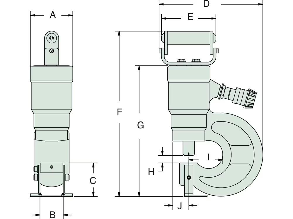 Dimension diagram for SPH35SA