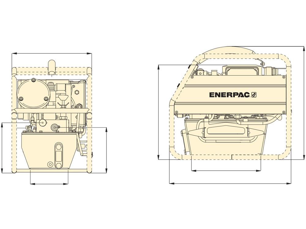 Dimension diagram for TQ700B
