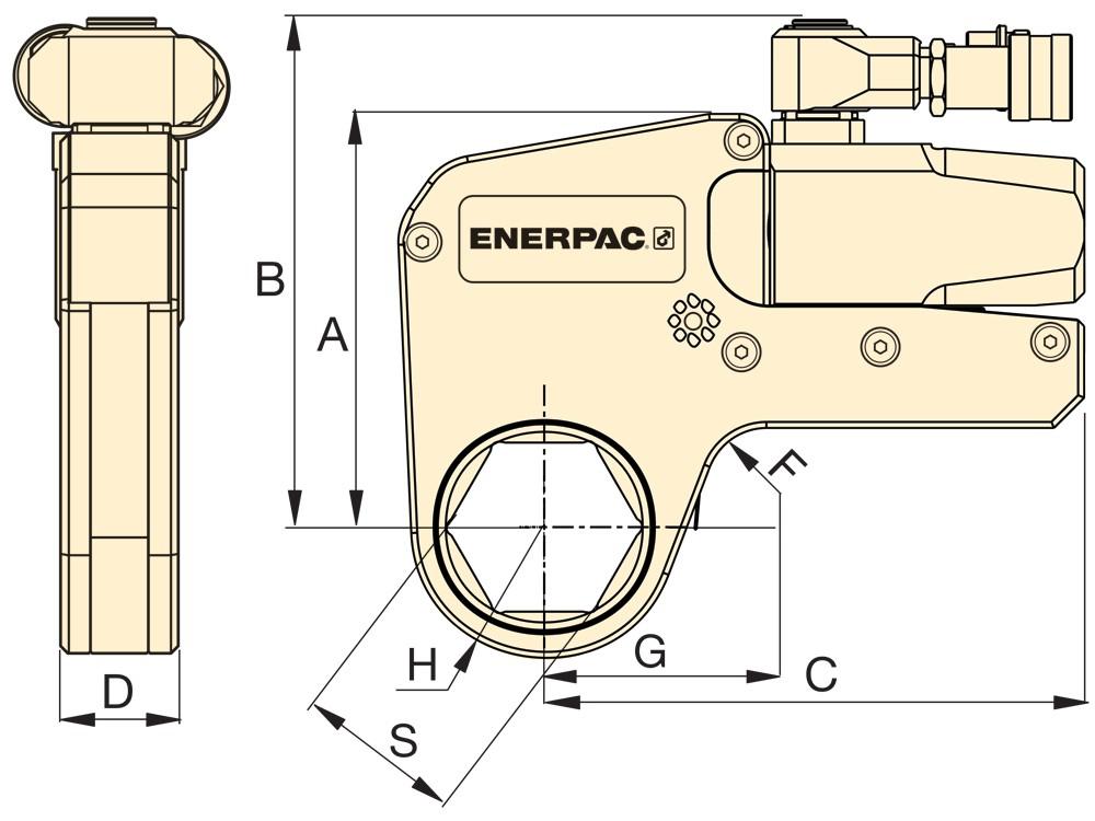 Dimension diagram for W4206X