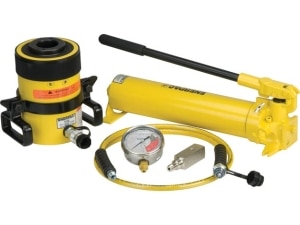 Sch603h 60 Ton 3 In Stroke Hollow Hydraulic Cylinder And Hand Pump Set Enerpac